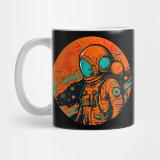 Abstract Geometric Astronaut Design - Vibrant Art Tee Mug